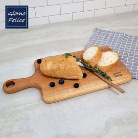 GIORNO FELICE Premium Solid Mahogany Wooden Cutting Board Handle Type GF-WCBMM Handmade Serving Board Eco-Friendly Natural Oil Finish